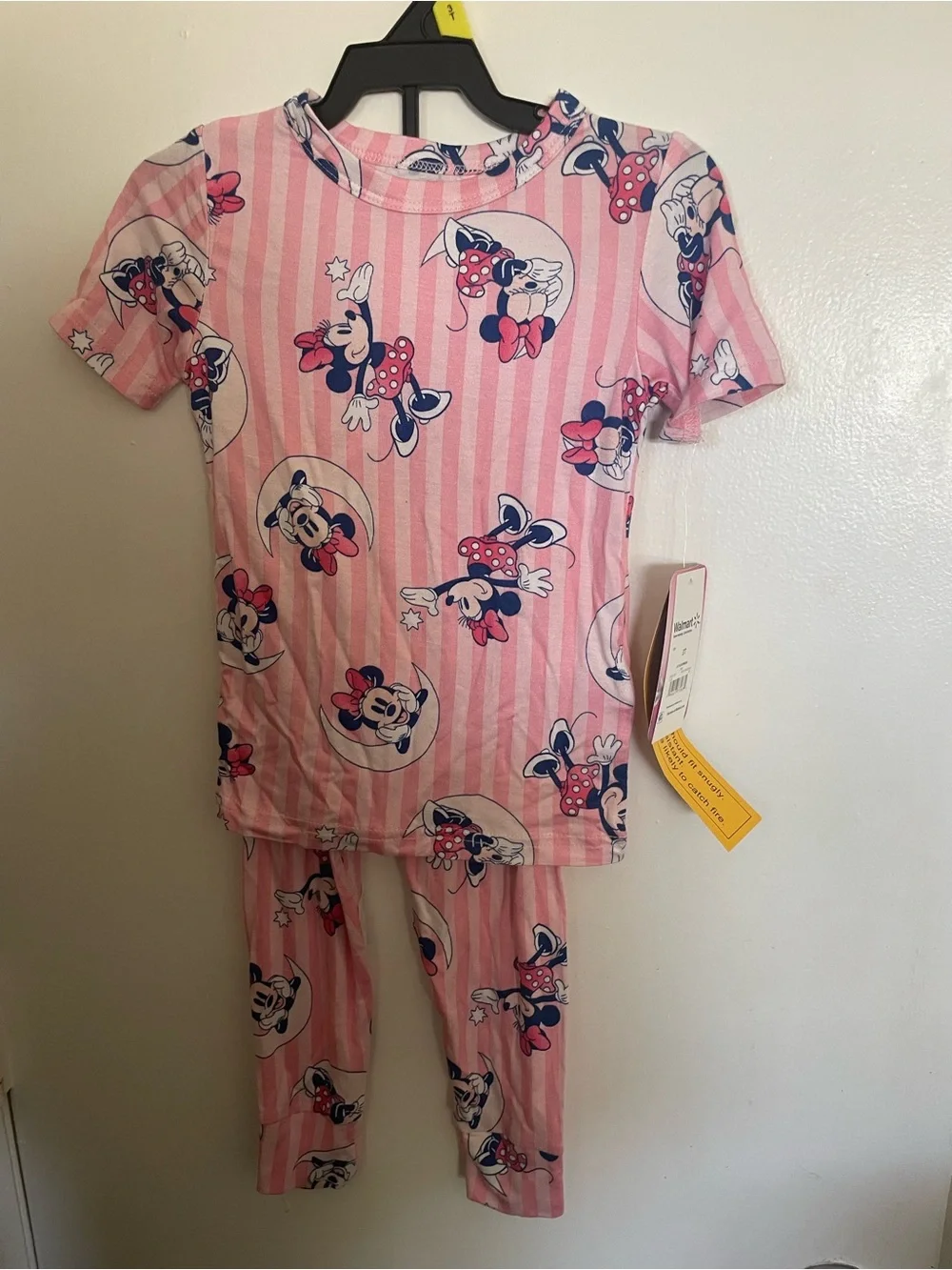 Disney Pink Minnie Mouse Striped Pajama Set